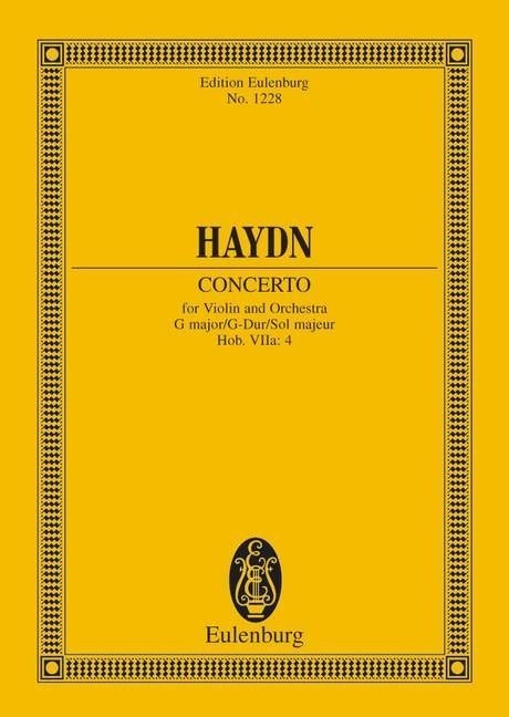 Haydn: Concerto G major Hob. VIIa: 4 (Study Score) published by Eulenburg